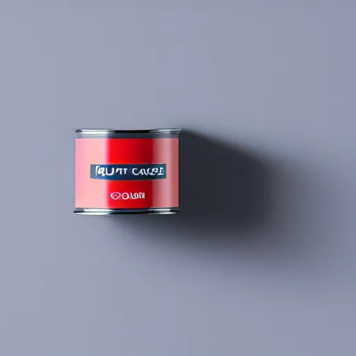 Image similar to can of paint, minimal, modern