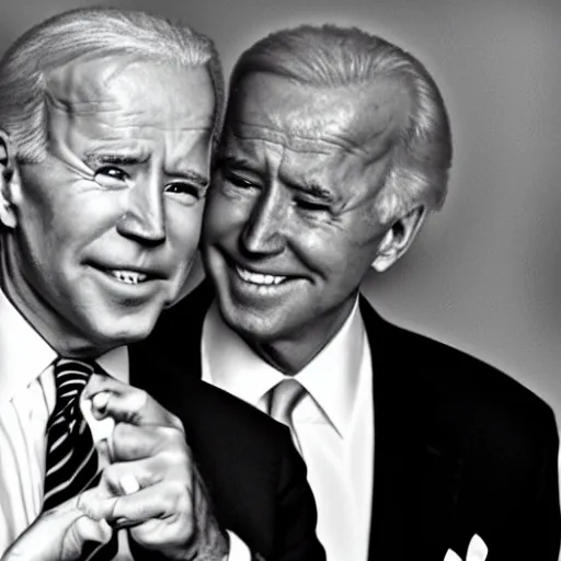 Image similar to joe biden black and white gigachad