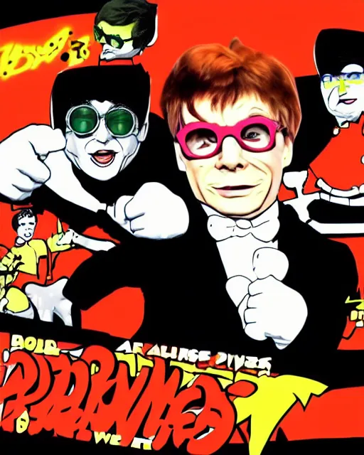 Prompt: austin powers as a 2 0 0 0's newgrounds flash animation