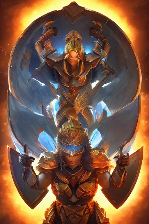 Image similar to shield fantasy epic legends game icon stylized digital illustration radiating a glowing aura global illumination ray tracing hdr fanart arstation by ian pesty and katarzyna da „ bek - chmiel