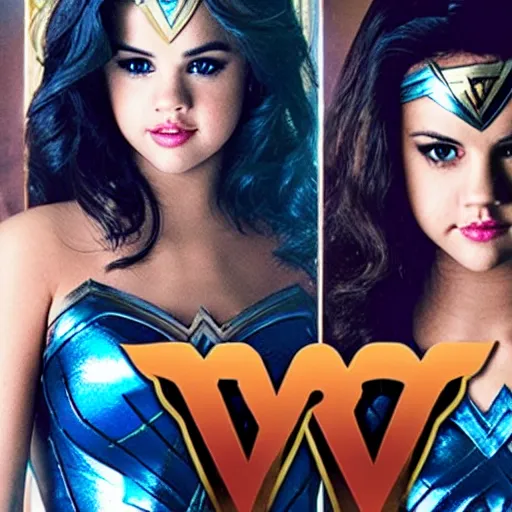 Image similar to wonder women starring Selena Gomez,