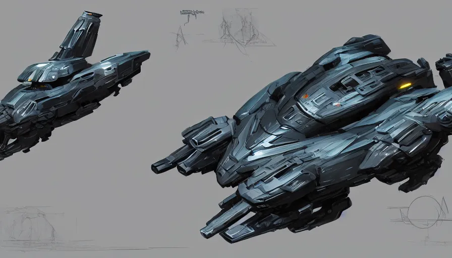 Image similar to scifi vehicle design by jama jurabaev, trending on artstation, high quality, brush stroke, for aaa game