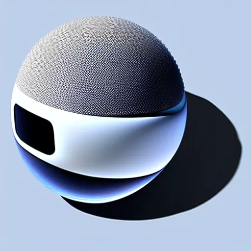 Image similar to concept art of spherical futuristic smartphone, minimalistic design, high performance