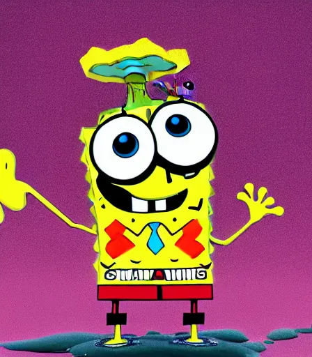 SpongeBob is Sick! - mariondomenei - Digital Art, People & Figures