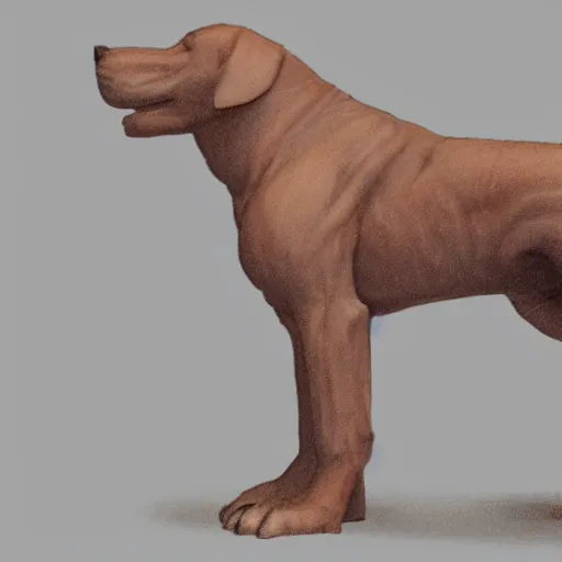 Prompt: A big dog predecessor downward, the forefoot to make a V gesture, sitting on its back cat crossed legs, two hands to make a gesture of love,artstation