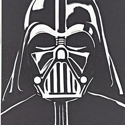 Image similar to darth vader drawn by a child