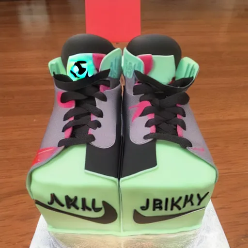 Image similar to Nike birthday cake air Jordan sneakers