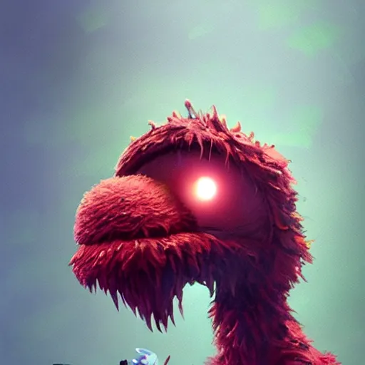 Image similar to yip yips from sesame street, fullbody, ultra high detailed, oil painting, greg rutkowski, charlie bowater, yuumei, yanjun cheng, unreal 5, daz, hyperrealistic, octane render, rpg portrait, dynamic lighting, fantasy art, beautiful face