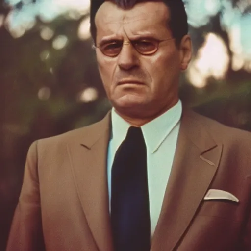 Prompt: 60s movie still close portrait of Josip Broz Tito, cinestill 800t eastmancolor, dramatic face, very detailed, skin texture, high quality