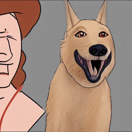 Image similar to a man horrified that his dog has turned into a legume, photorealistic, concept art, wikihow