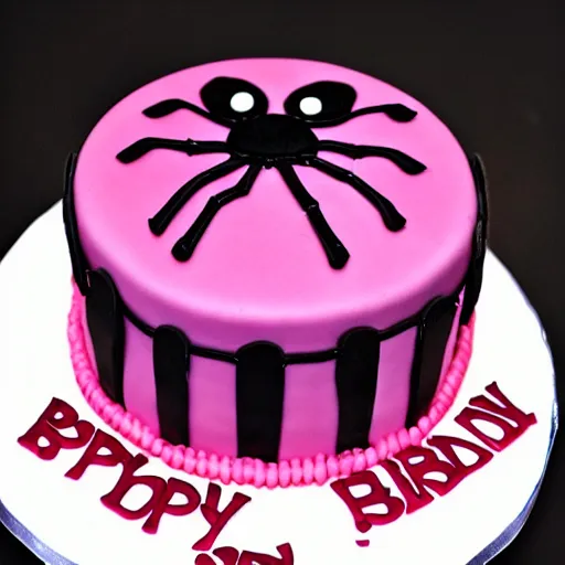 Image similar to spider birthday cake for girls,