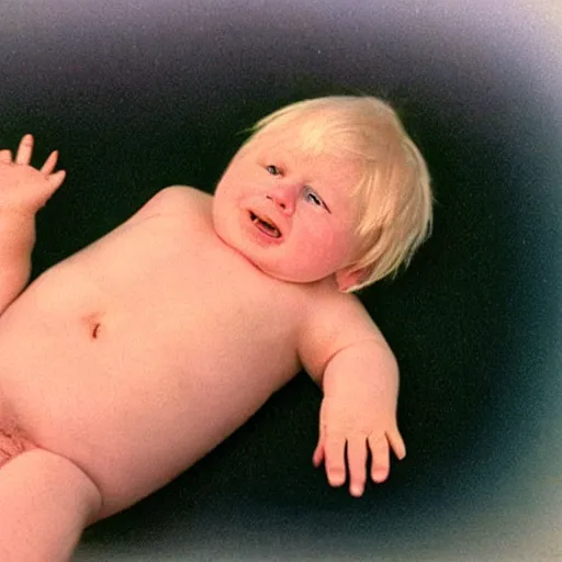 Prompt: ultra sounds photo of boris johnson in the womb