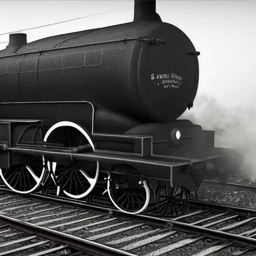 Image similar to a black steam locomotive pulling a train into a Victorian era crowded train station, slight fog, highly detailed, octane render, unreal engine 5