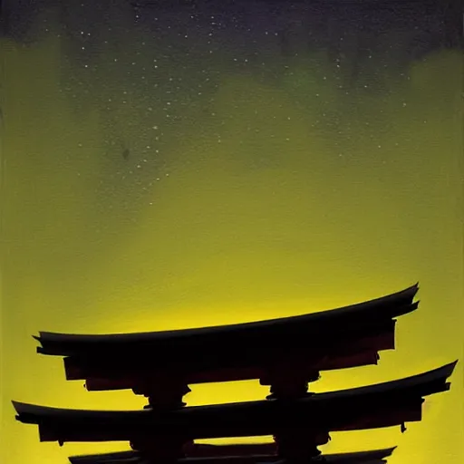 Prompt: Japanese Torii,night , by Grzegorz Rutkowski