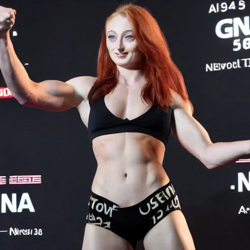 Image similar to muscular sophie turner showing her abs, cnn, afp, reuters
