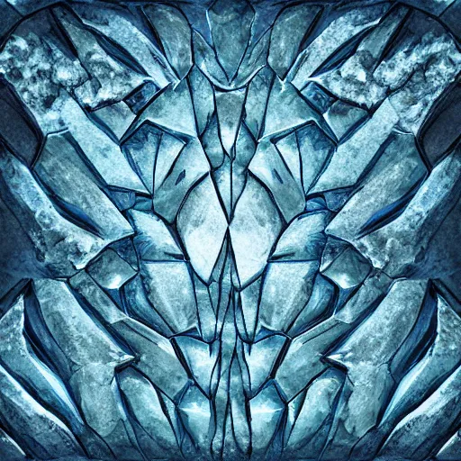 Image similar to hand painted ice dungeon texture with perfect details, symmetry, digital art