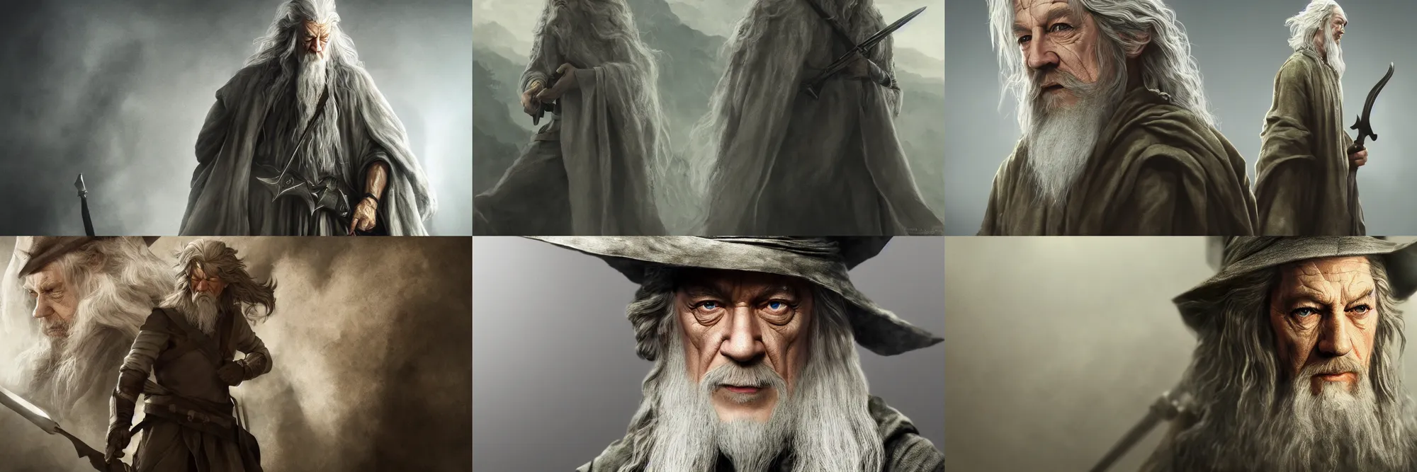 Prompt: Gandalf as Solid Snake, hyper realistic, dramatic, ultradetailed, full body,lighting,volumetric Lighting, photorealism, , golden ratio, cinematic, octane renderer, trending on art station,