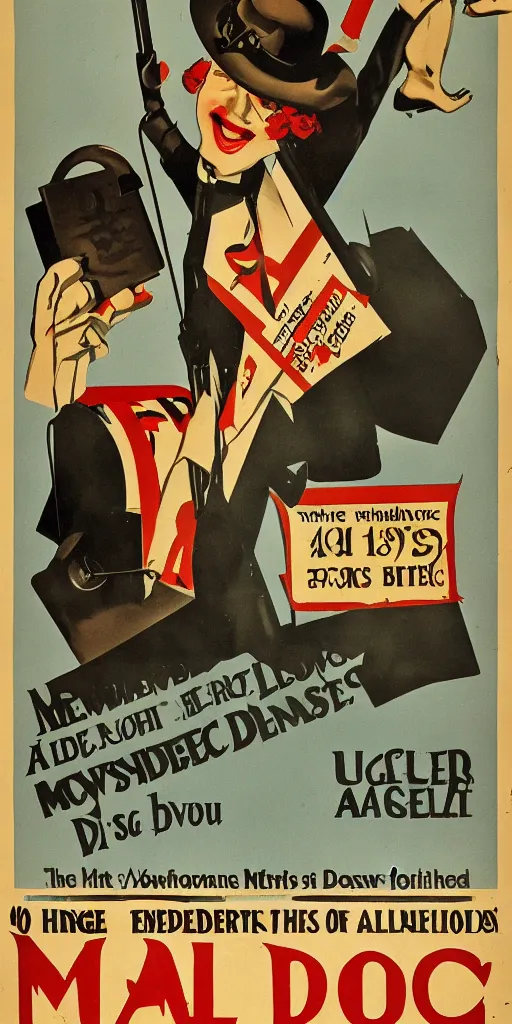 Image similar to a 1 9 2 0 s poster advertising metal detectors