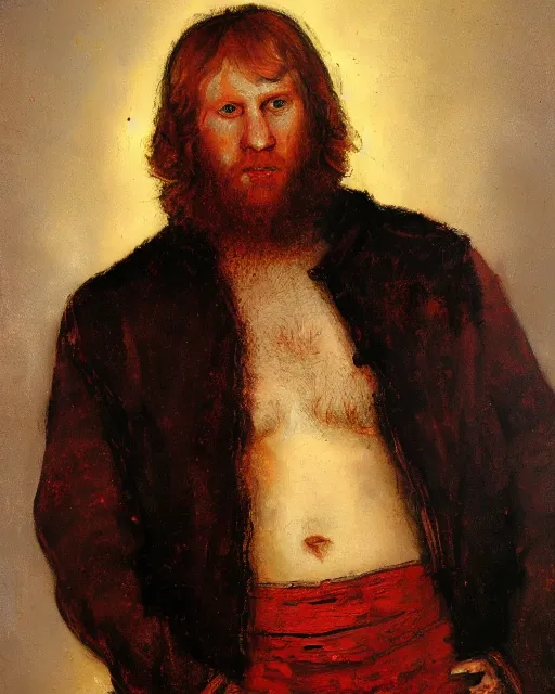 Prompt: Bryan Danielson oil painting by Rembrandt,