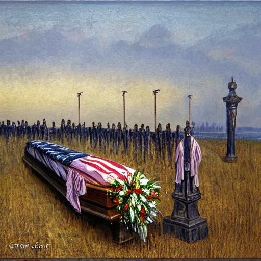 Image similar to a funeral by gordon a. smith