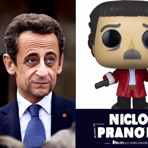 Prompt: Nicolas Sarkozy Funko Pop