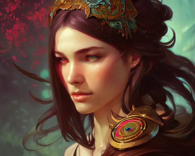 Prompt: if sound had colour, deep focus, d & d, fantasy, intricate, elegant, highly detailed, digital painting, artstation, concept art, matte, sharp focus, illustration, hearthstone, art by artgerm and greg rutkowski and alphonse mucha