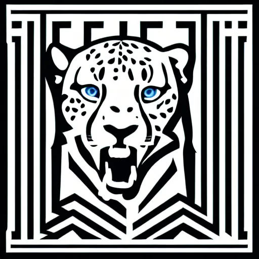Image similar to nfl logo detailed vector cheetah, fierce