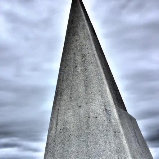 Prompt: a obelisk in antarctica. overcast sky, grainy.