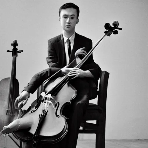 Image similar to concert for cello and atomic bomb