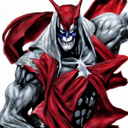 Image similar to spawn character design in the style of gabriele dell'otto