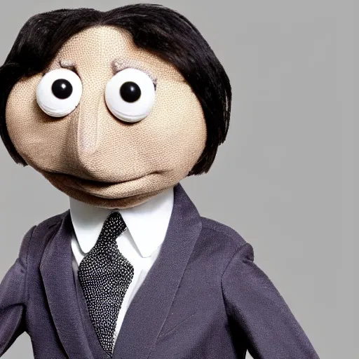 Image similar to mr bean muppet