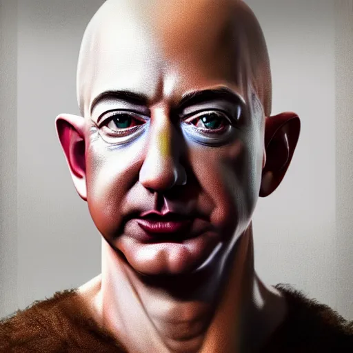 Prompt: hyperrealistic concept art of a Jeff Bezos in clown paint, stunning massive ornately 3d render inspired art by Renato muccillo and Andreas Rocha and Johanna Rupprecht, natural volumetric lighting, 8k octane beautifully detailed render, post-processing, highly detailed, intricate complexity, epic composition, magical atmosphere, cinematic lighting, masterpiece, trending on artstation