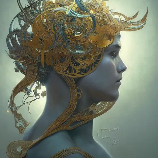 Image similar to a highly detailed digital image of an imagination creation machine, concept art, artstation, cgsociety, very detailed, intricate, detailed illustration, by artgerm and greg rutkowski and alphonse mucha, product lighting, sharp, smooth, masterpiece