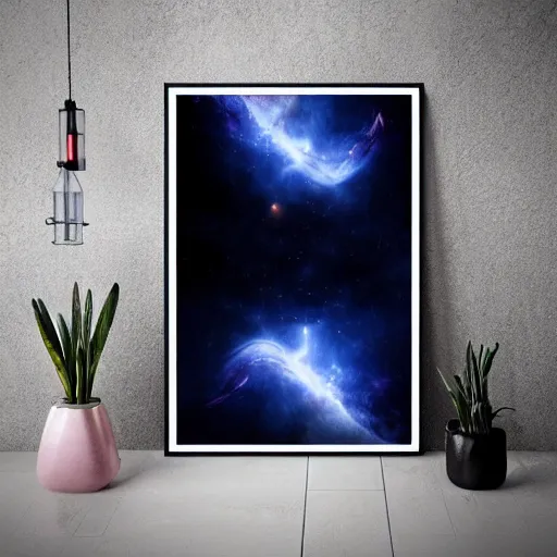 Prompt: dramatic nebula, poster, space, detailed, beautiful, artwork, 4k