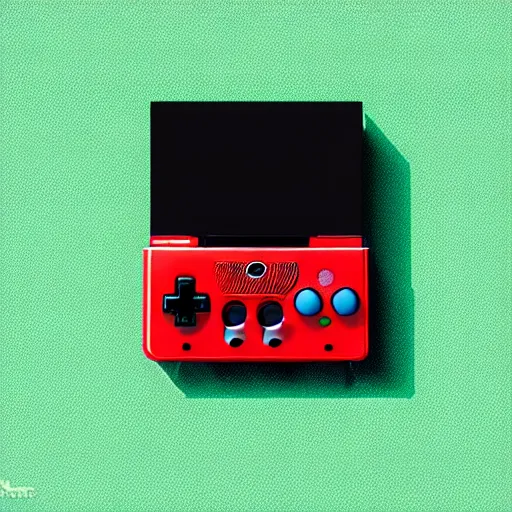 Image similar to product rendering of nintendo gamecube crossed with a nintendo entertainment system