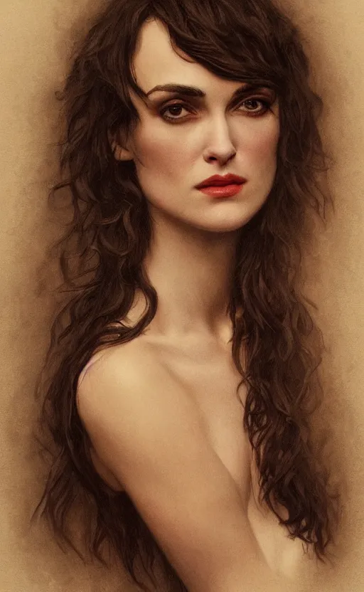 Prompt: winona ryder, kiera knightly, traditional corsican, intricate, highly detailed, artstation, illustration, jurgens, rutkowski, bouguereau, ferri, lipking