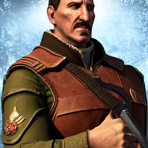 Image similar to Viktor Reznov portrait