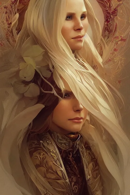 Prompt: beautiful Kristen Bell, intricate, elegant, highly detailed, digital painting, artstation, concept art, smooth, sharp, focus, illustration, art by artgerm and greg rutkowski and alphonse mucha