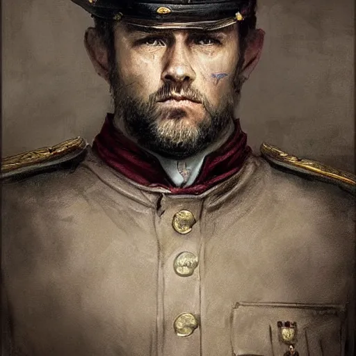 Image similar to portrait of king of asturia don pelayo, colourised, face portrait, epic, tragic, military art, fantasy, dieselpunk, hd shot, digital portrait, beautiful, artstation, comic style, by artgerm, guy denning, jakub rozalski, magali villeneuve and charlie bowater