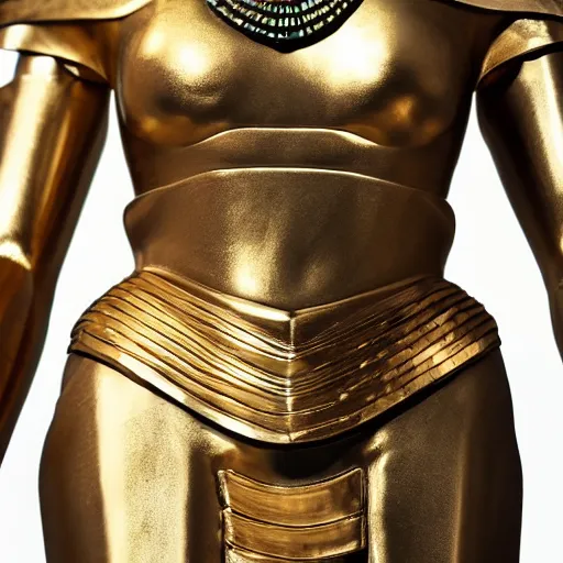 Prompt: full body photo of a egyptian warrior queen wearing gold armor, highly detailed, 8 k, hdr, smooth, sharp focus, high resolution, award - winning photo