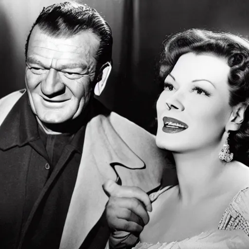 Image similar to what did maureen o ’ hara whisper to john wayne,