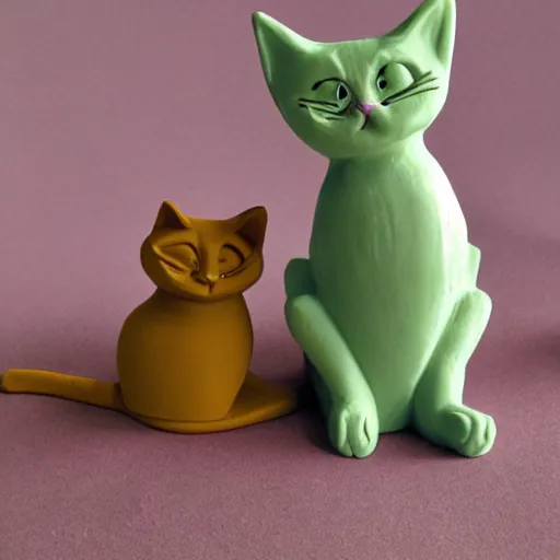 Prompt: cats claymotion