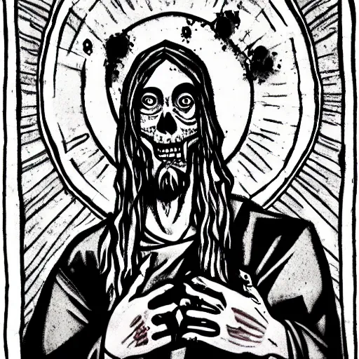 Image similar to zombie jesus,