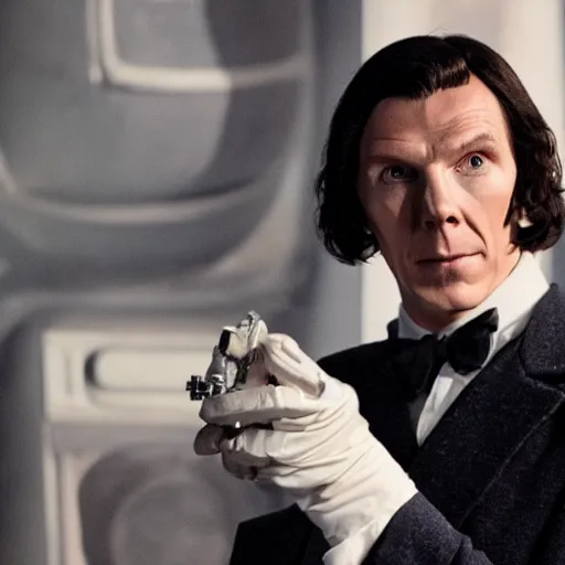 Prompt: benedict cumberbach as dr who