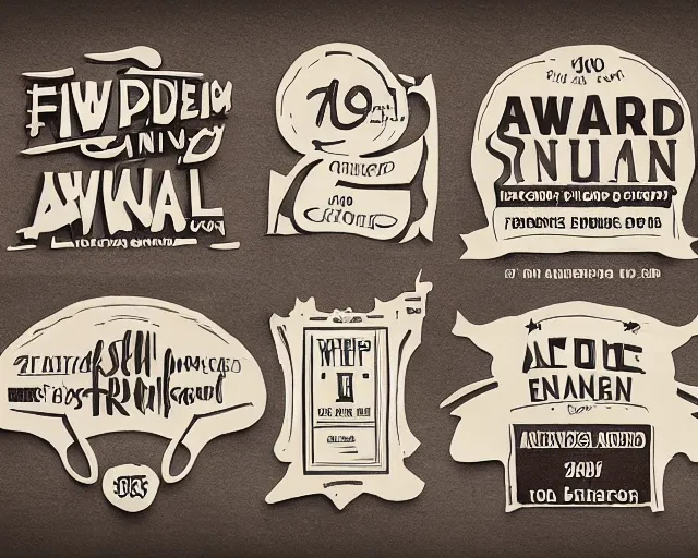 Image similar to award - winning font family, multiple awards, praised by critics, typeface, graphic design, detailed