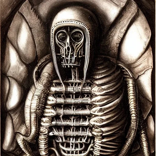 Prompt: mikhail gorsheniov by giger