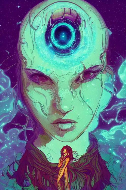 Image similar to overly dramatic emotional portrait of jewel wizard dreamer in the style of Rob Lefield and Dan Mumford , trending on artstation, digital art,surrealism ,macro,blueprint ,vaporwave ,