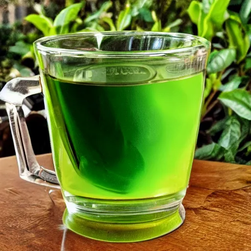 Prompt: green luigi tea.