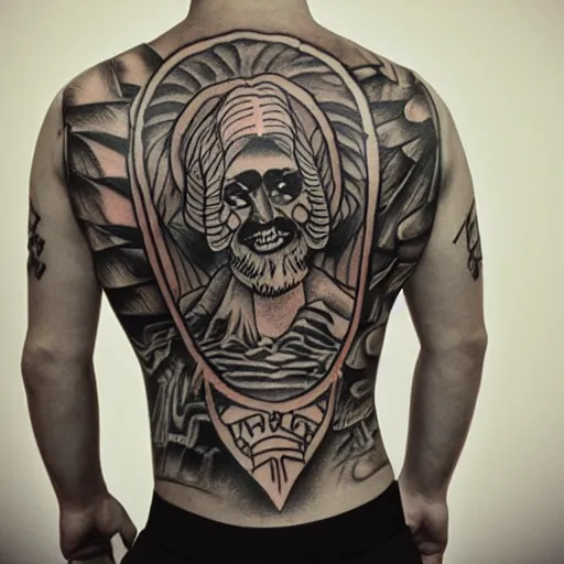 Prompt: russian prison tattoos nakolki, kupola, zvezdy