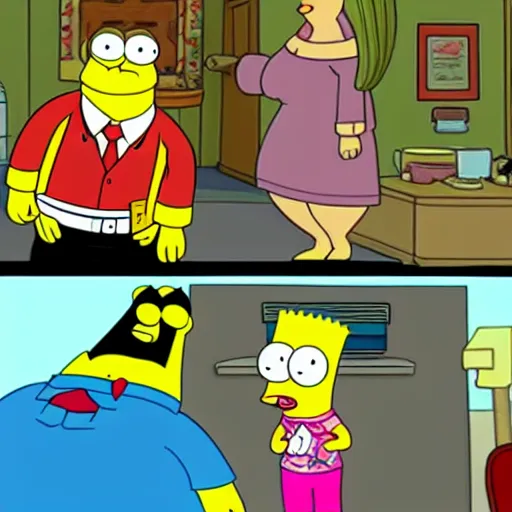 Image similar to spongebob in family guy